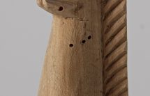 Anioł, drewno niepolichromowane, wys. 15,7 cm, MET/67188