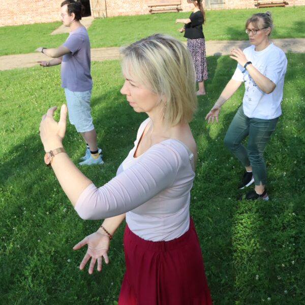 Tai chi w skansenie 