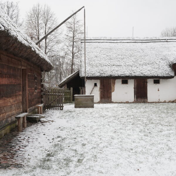 Ośnieżony skansen