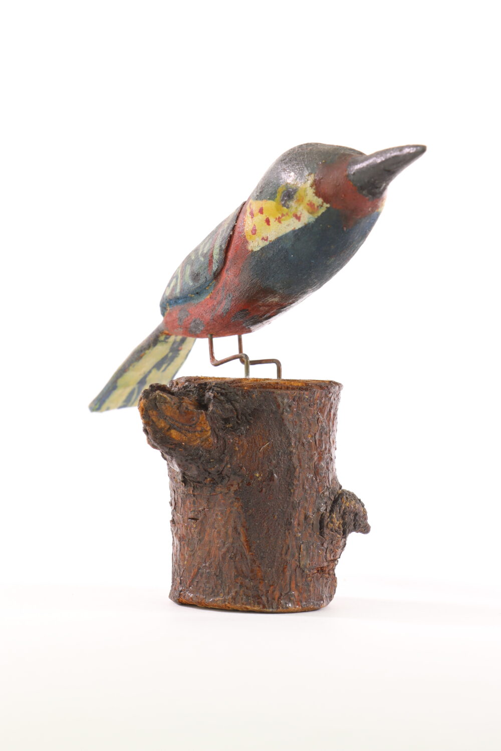 Ptak na pieńku - rzeźba