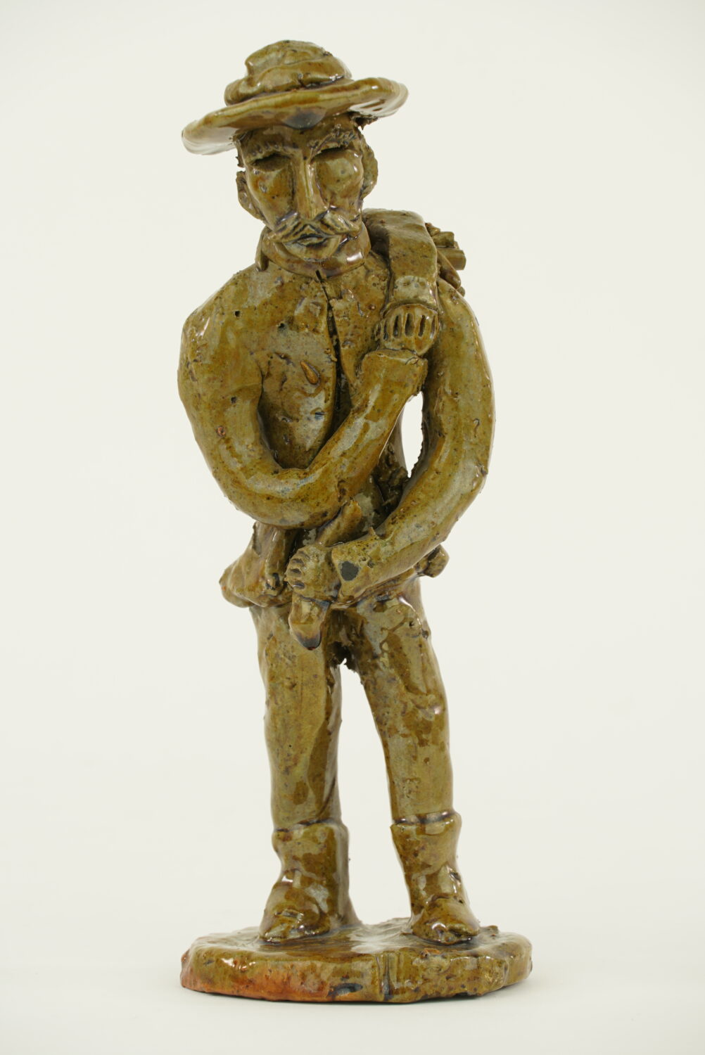 Mężczyzna z chrustem - rzeźba