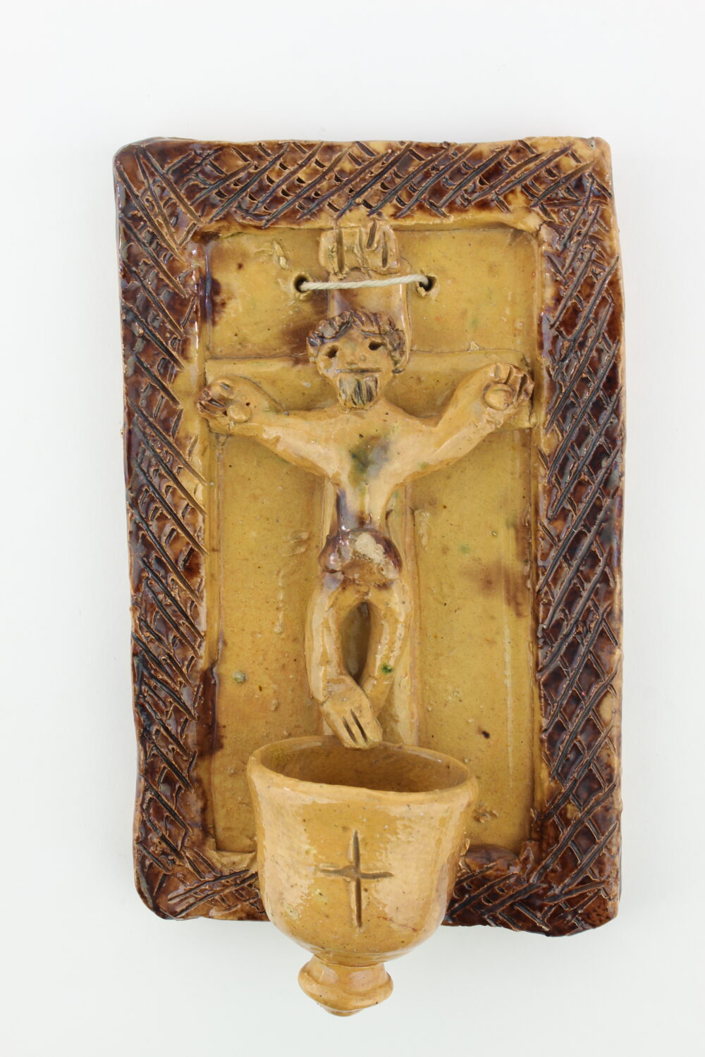 Kropielniczka z Jezusem na krzyżu