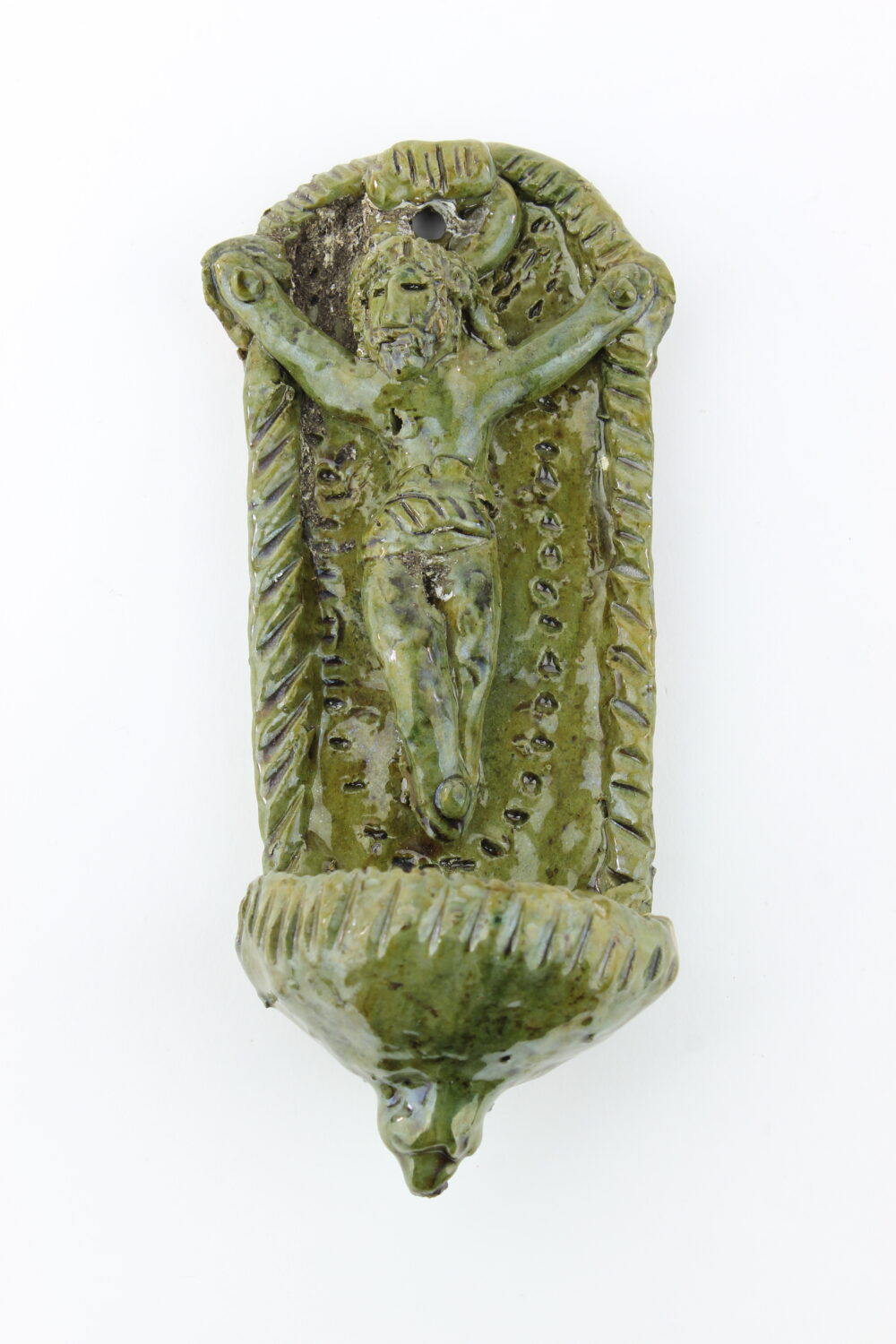 Kropielniczka z Jezusem na krzyżu