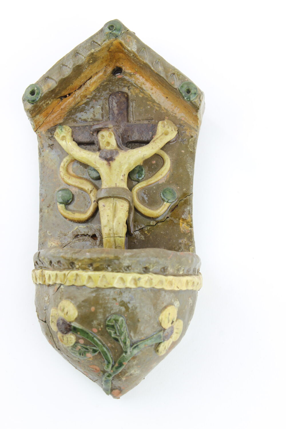 Kropielniczka z Jezusem na krzyżu