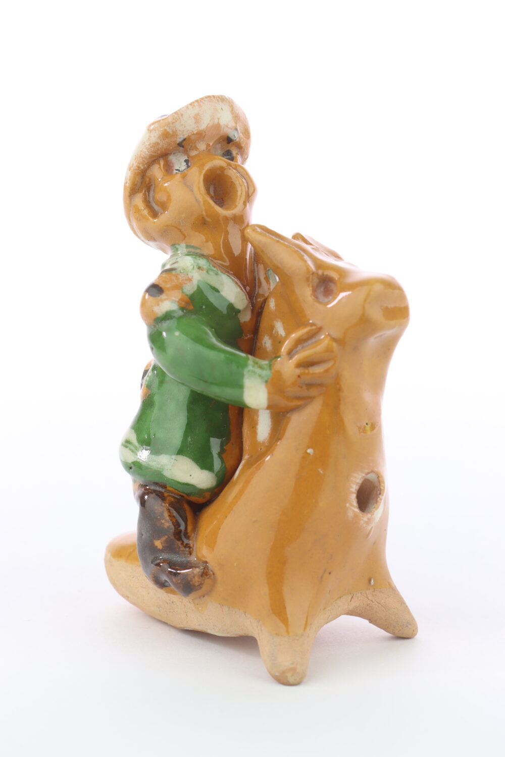 Gwizdek-jeździec na koniu