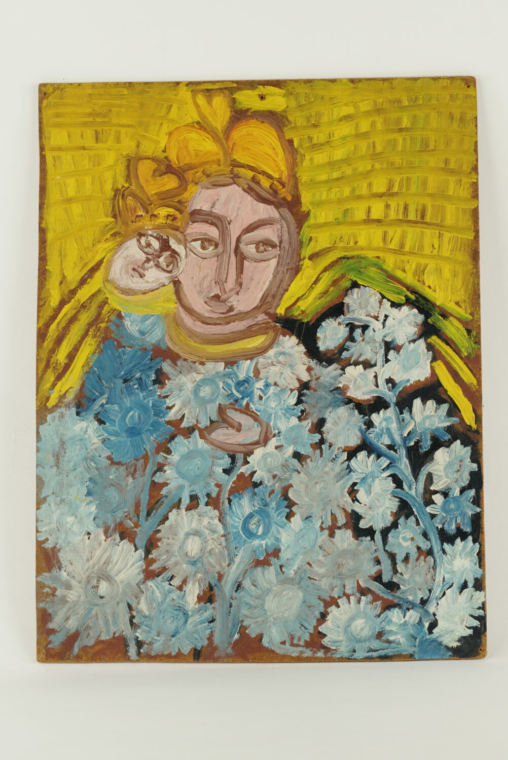 Matka Boska z dzieciątkiem w kwiatach