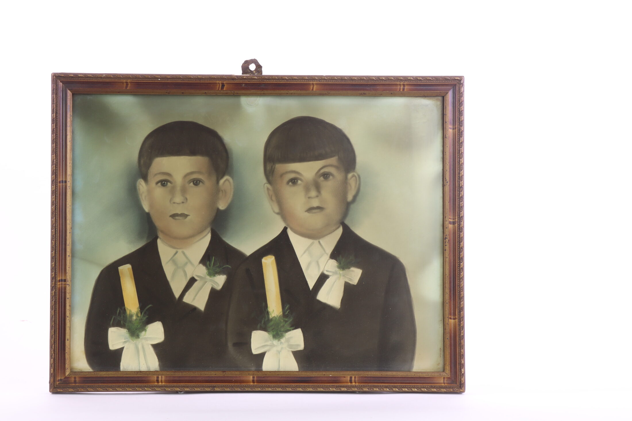 Portret komunijany dwóch chłopców